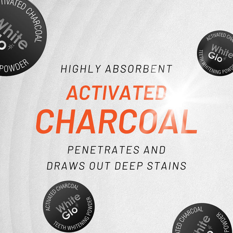 6 Pack of Activated Charcoal Teeth Whitening Powder