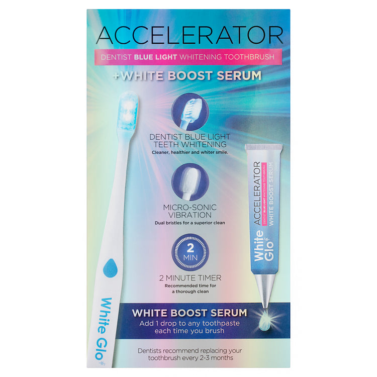 Accelerator LED Micro-Sonic Toothbrush with White Boost Serum
