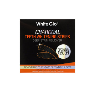 6 Pack of White Glo Charcoal Deep Stain Remover Activated Charcoal Strips - EXP 1/1/24
