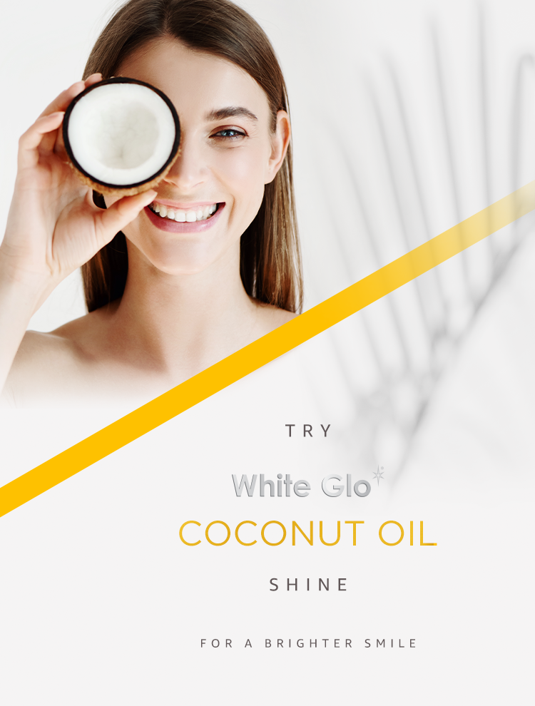 Coconut oil shine toothpaste banner
