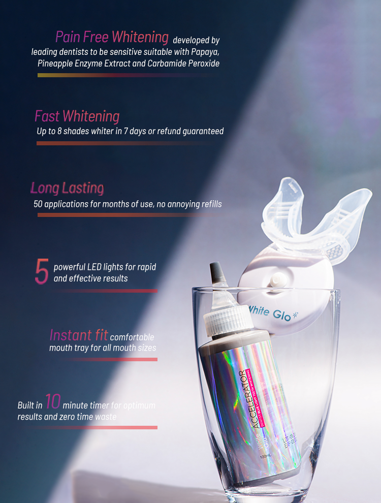 Key features of Whitening Accelerator