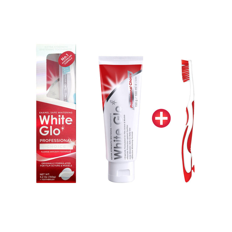 6 Pack of White Glo Professional Choice Whitening Toothpaste