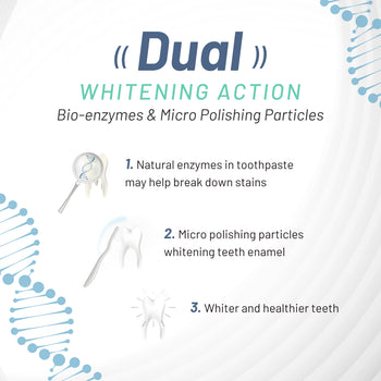 White Glo Bio-enzyme Enamel Stain Removal Whitening Toothpaste 150g