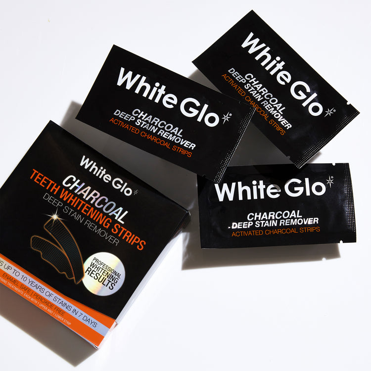 White Glo Charcoal Deep Stain Remover Activated Charcoal Strips