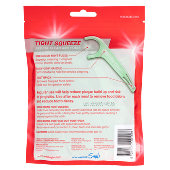 Dental Flosser Picks Tight Squeeze Precise Clean and Floss 100 Flosser Picks